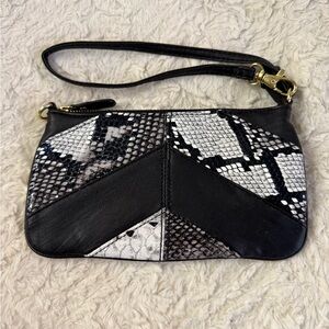 Steve Madden Snakeskin Clutch